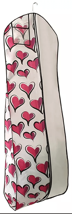 heart bridal garment bag (image)