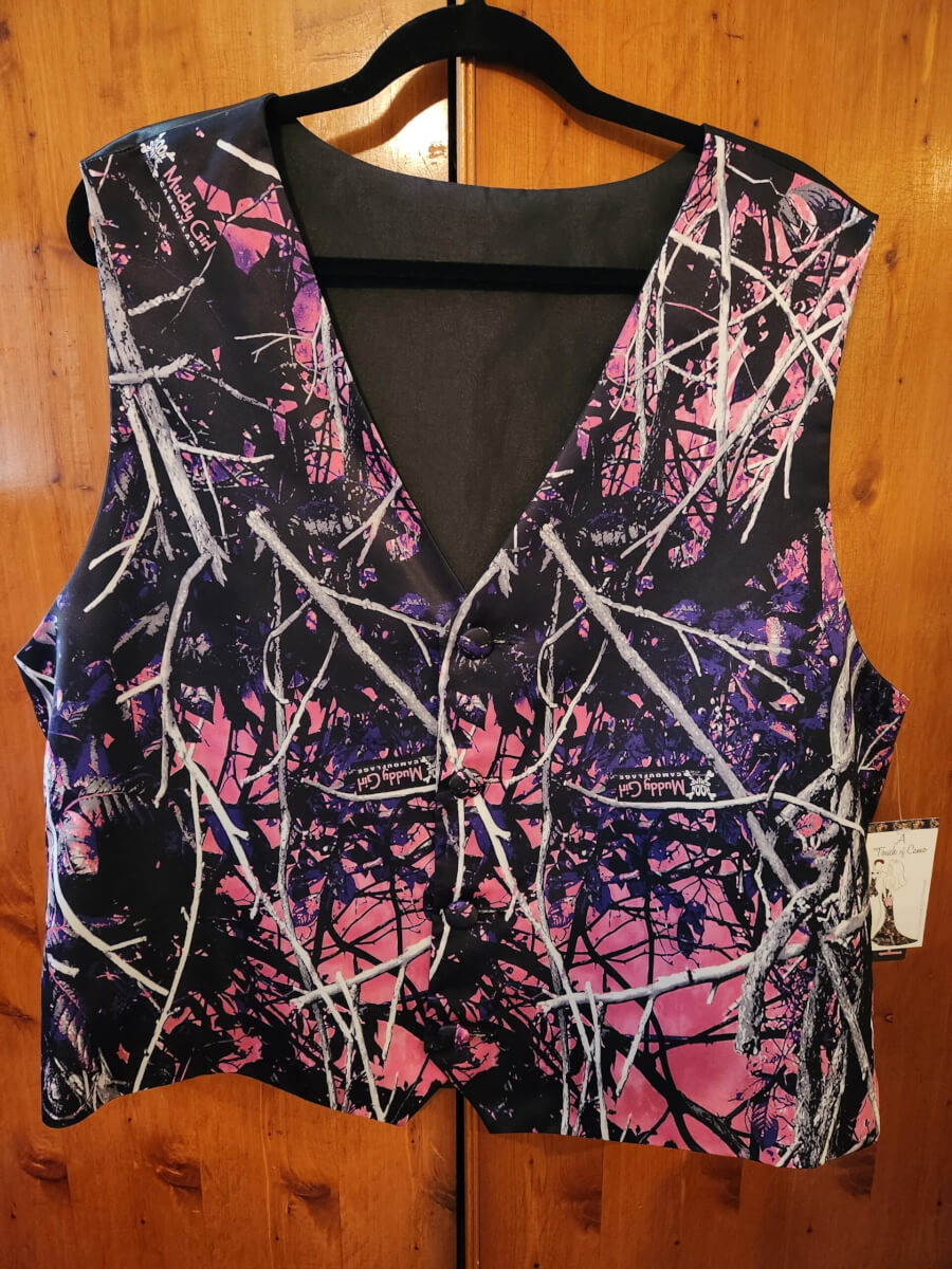 Camo wedding clearance vest