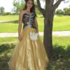 Camo Dress Full Skirt Isabella Model