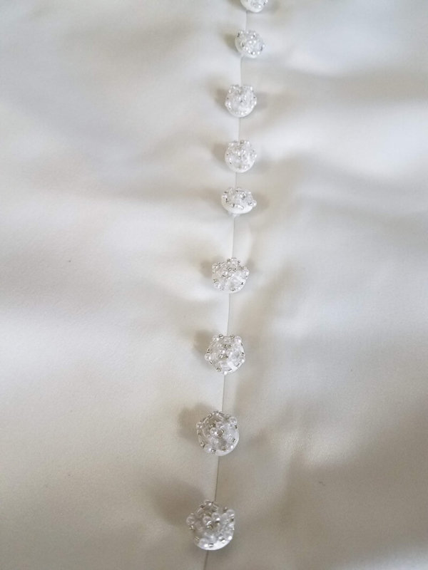 Halter Wedding Gown Angel Q Buttons