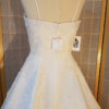Chantilly Lace Straight Neckline wedding gown bodice back