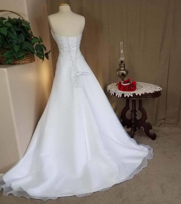 Corset Wedding Dress Organa Back