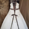 Camo wedding gown Anita Bodice Back