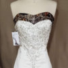Camo trim wedding dress Elizabeth Bodice