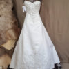 Camo trim wedding dress Elizabeth Front