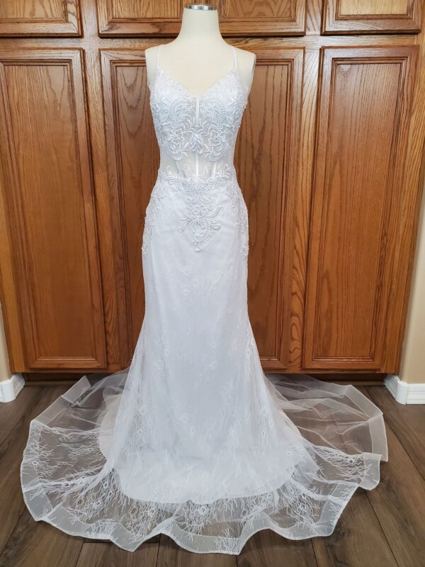 FAITH Wedding Dress Size XL White GLS Collective Elizabeth K Collection